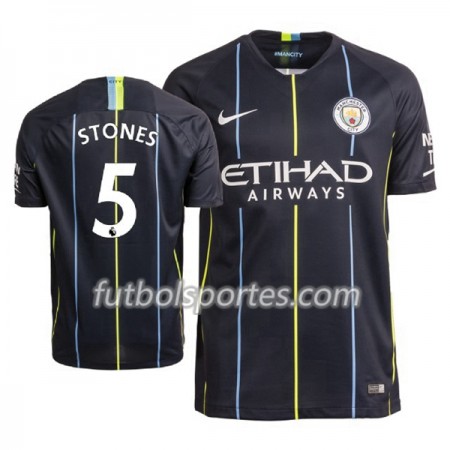 Camisetas Manchester City Stones 5 Segunda Equipacion 2018/2019